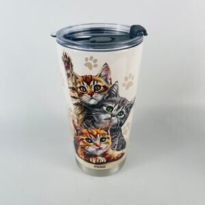 16 oz Cat Lover Coffee Tumbler 7” Stainless Steel Mug